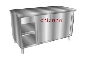 滑門式工作台櫥櫃-work table cabinets