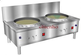 雙口鼓風式大炒爐