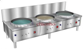 三口鼓風式大炒爐