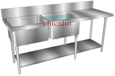 雙連水槽工作台-sink&table