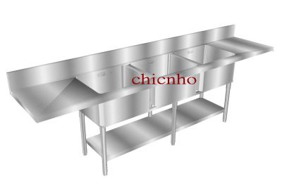 三連水槽平台-sink