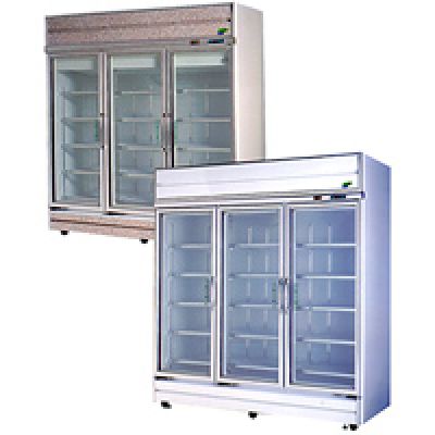 三門玻璃門立式冰箱