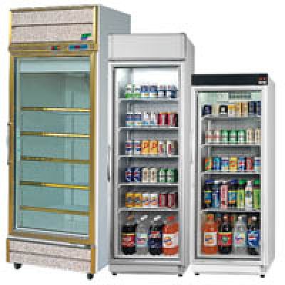 單門玻璃門立式冰箱