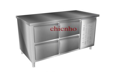 4抽屜工作台式冰箱